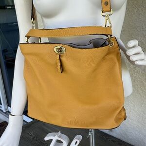VITTORIA NAPOLI Made in Italy, Leather Satchel w/ Removable Strap